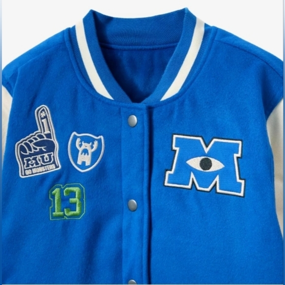Disney Parks Pixar Monsters University Varsity Jacket By Her Universe College M - Picture 6 of 17